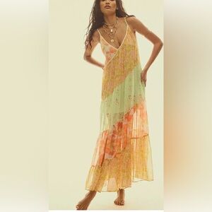 FP maxi multi coloured maxi dress. Perfect on its own or with jean jacket.